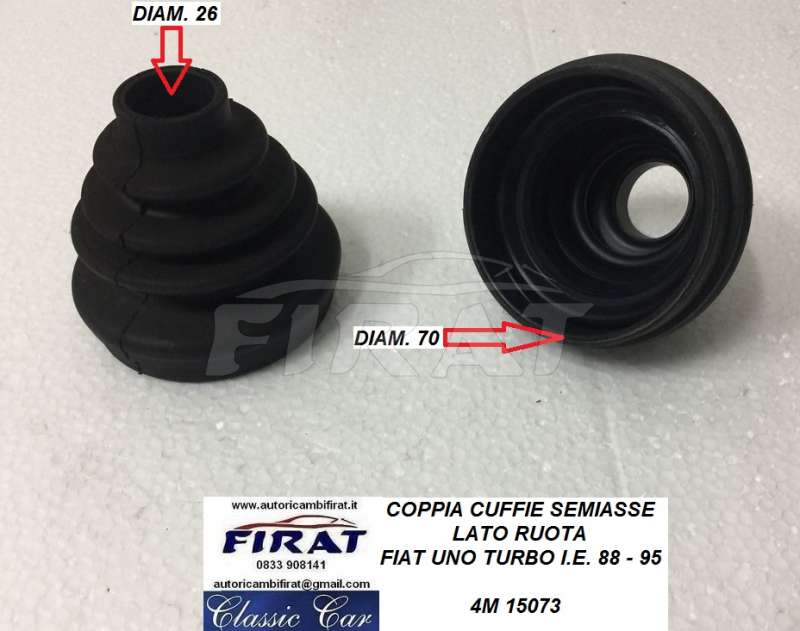 CUFFIA SEMIASSE FIAT UNO TURBO IE 88-95 LATO RUOTA (15073)